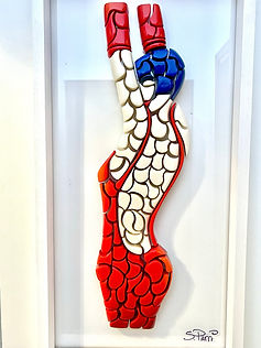 Insulated polistyren on plexiglas