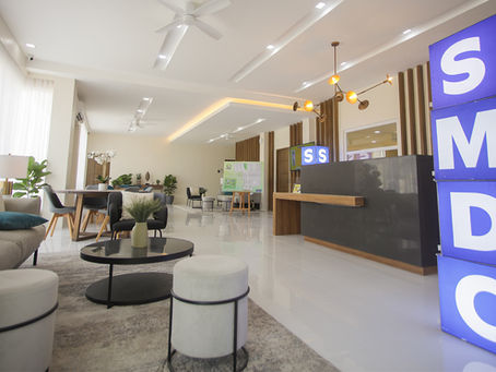 SMDC's Sunnyhomes welcomes visitors to their onsite showroom.