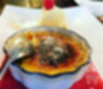 Passion fruit cream Brulé