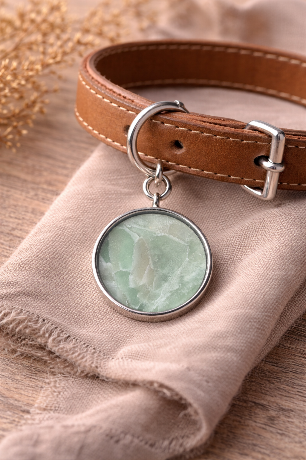 Pet ID Tag (Silver Bezel)
