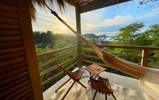 For sale Property with beautiful 4 boutique Cabanas and Ocean views in Zipolite beach, Méx.