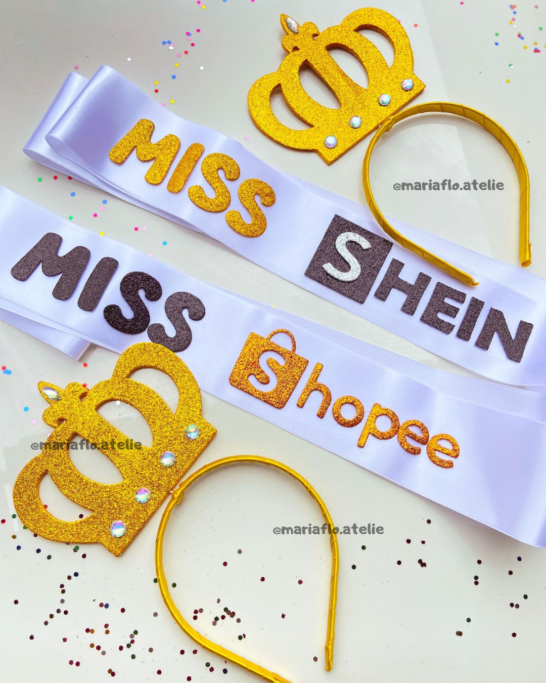 KIT MISS SHEIN SHOPEE (tiara e faixa)
