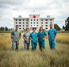 group of US military healthcare members