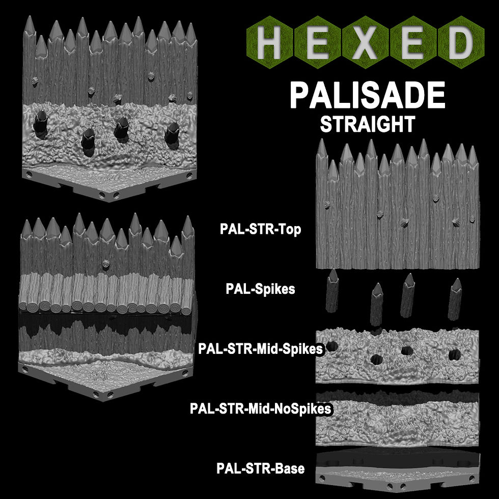 Thumbnail: Modular Palisade (STLs)