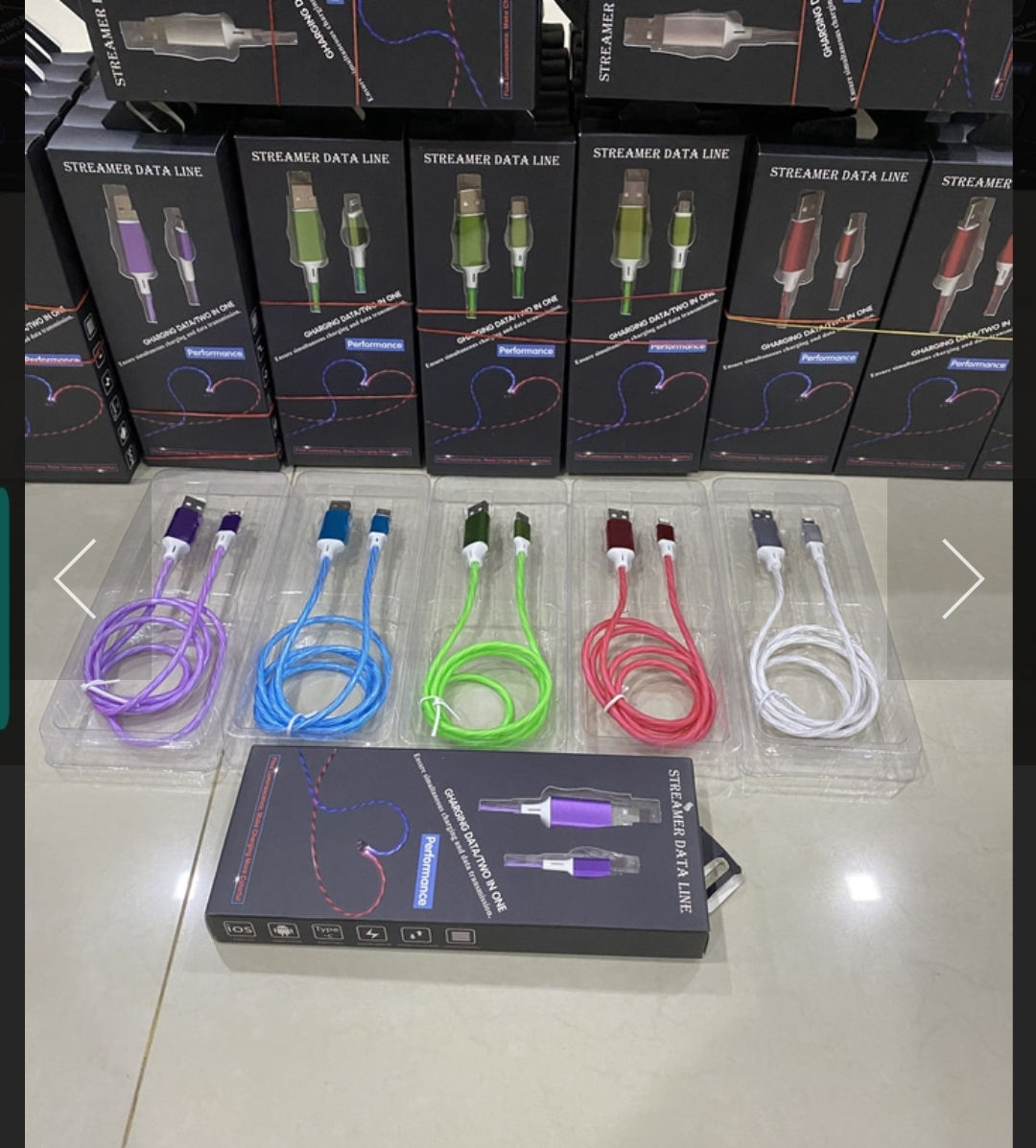 LED streamline data cable