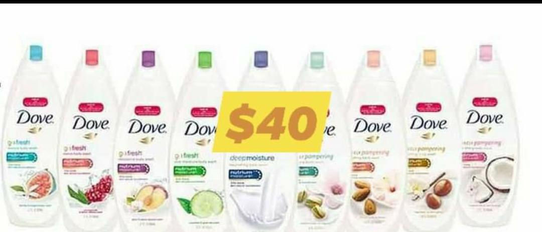 Dove body wash