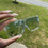 Thumbnail: Custom Blue tent sunglasses 