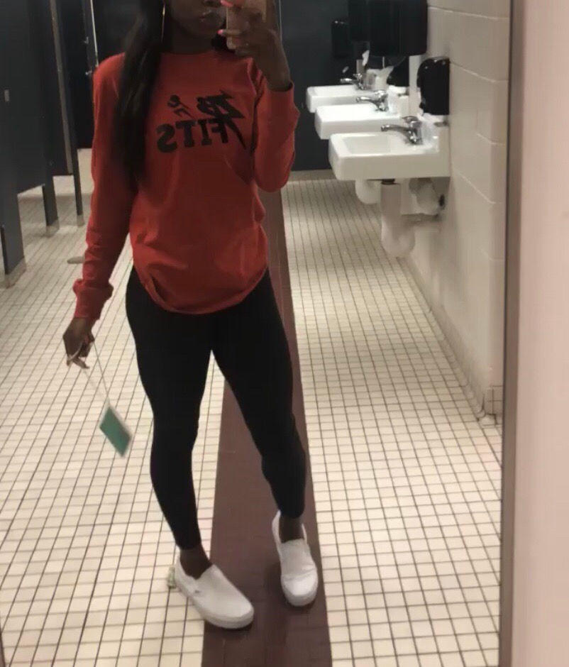 Rusty Orange Long Sleeve T-Shirt 