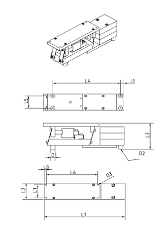 Schema Linearförderantrieb