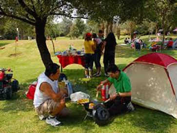 Disfrutando de un almuerzo al aire libre
