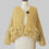 Thumbnail: Lame Fringed Knit Cardigan Gold