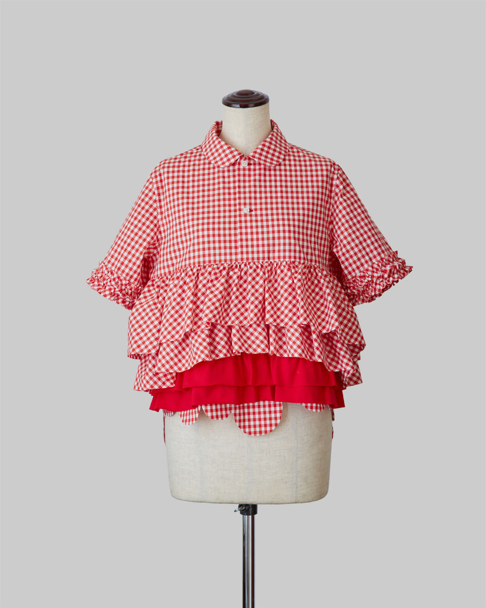 Blouse de Bonbon Red Gingham