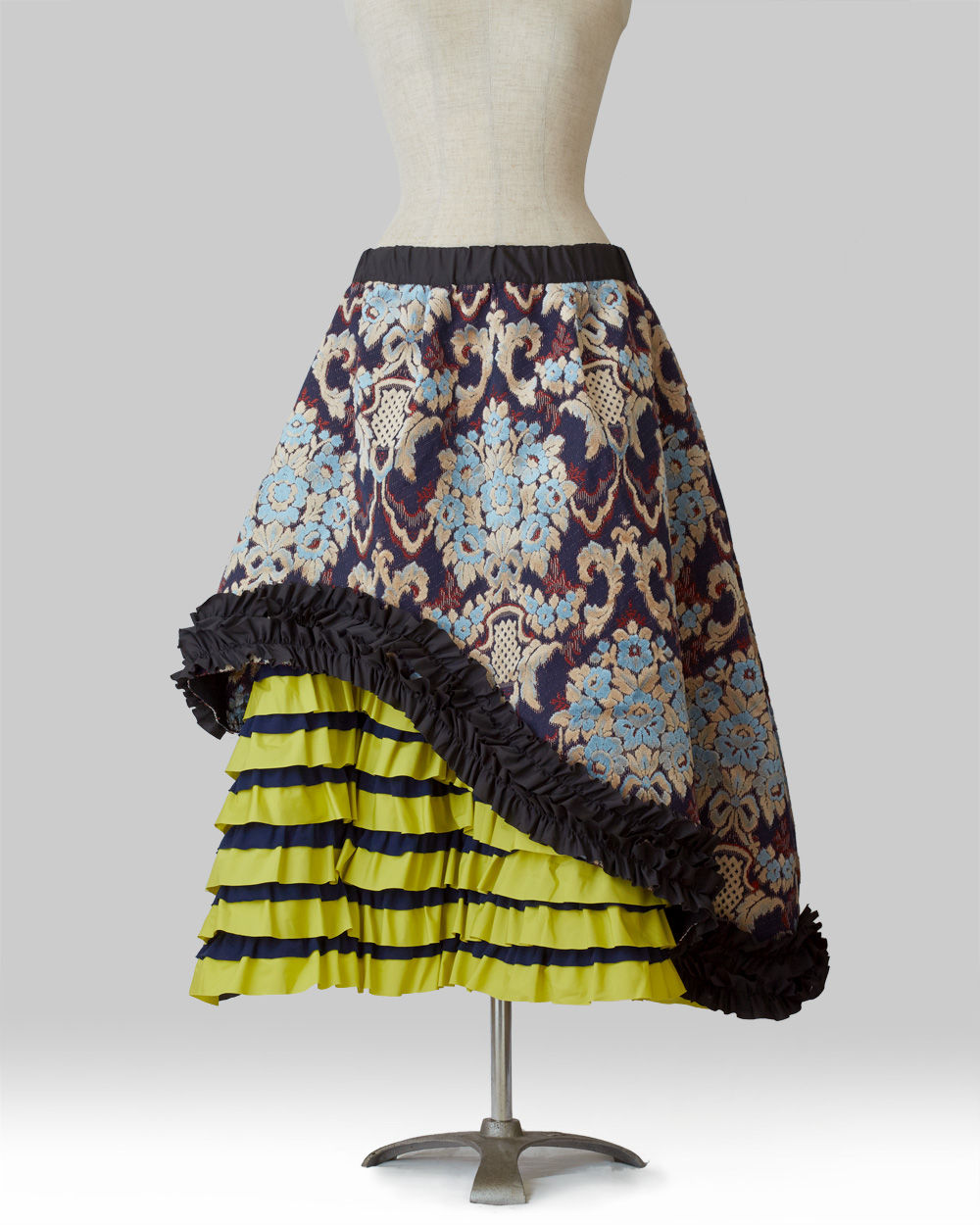 Pile Jacquard Skirt Flower Basket