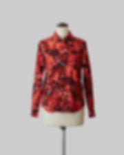 Bloom Print Shirt Red
