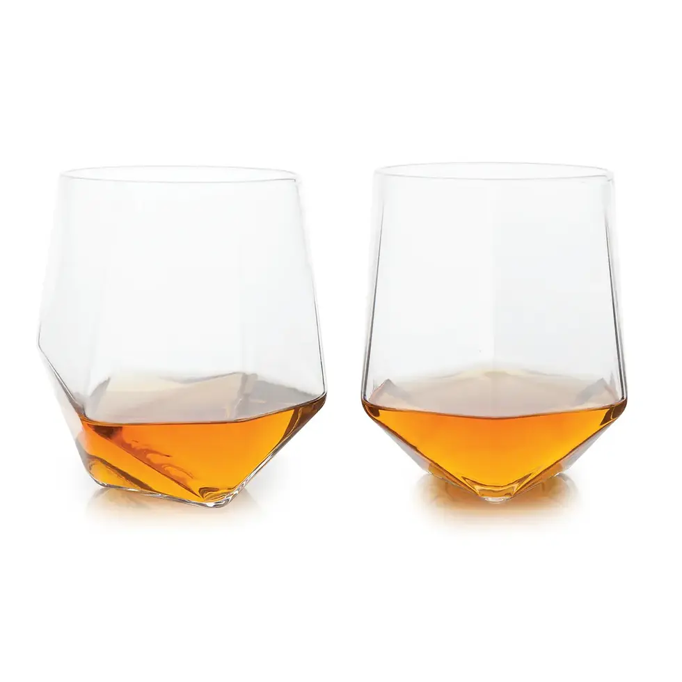 Thumbnail: Faceted Crystal Tumblers