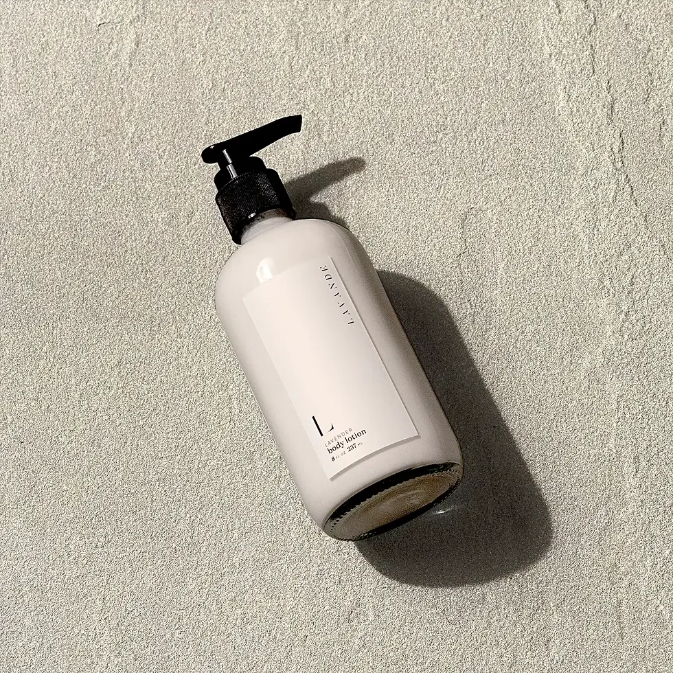 Bottle of Lavender Body Lotion