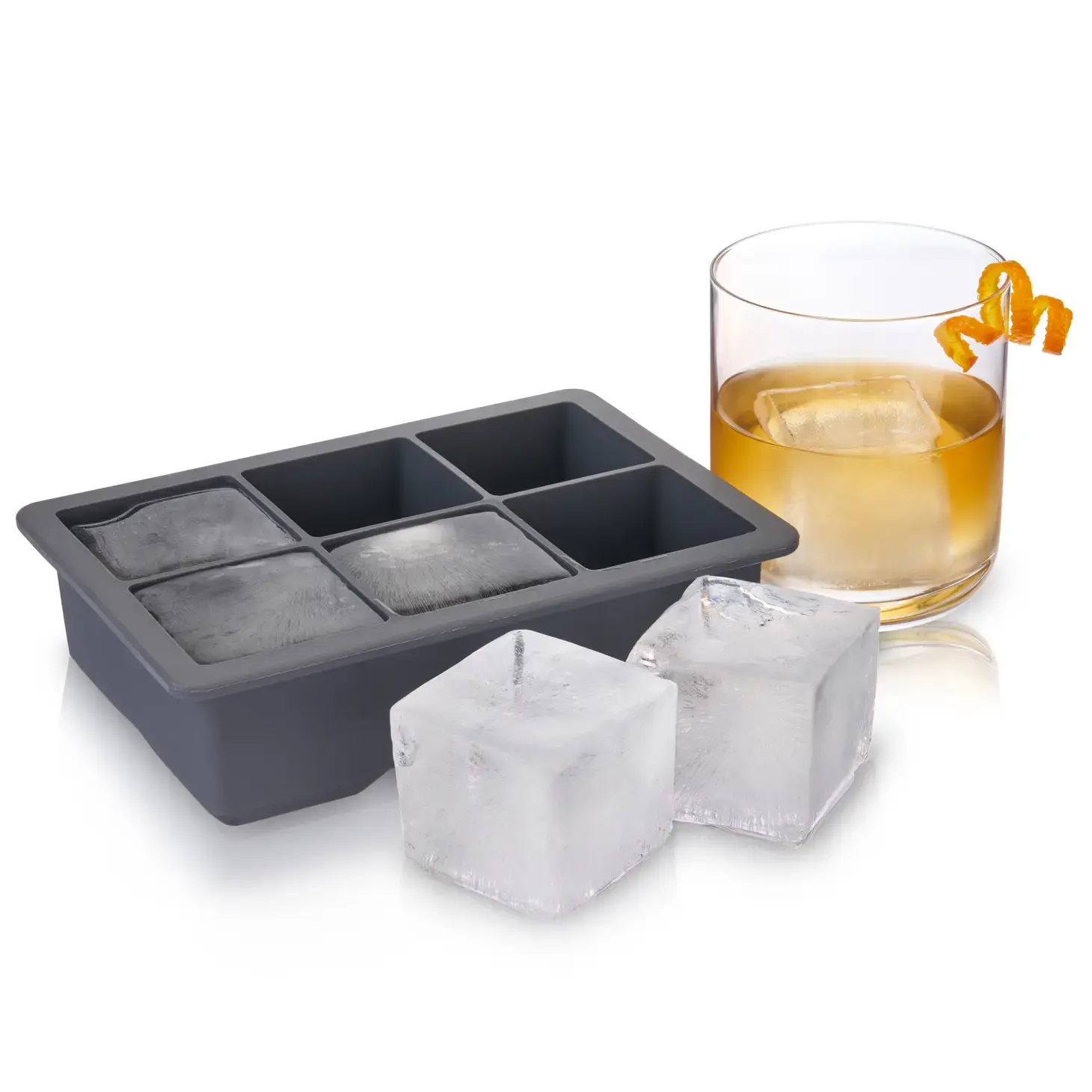 Whiskey Ice Cube Tray with Lid