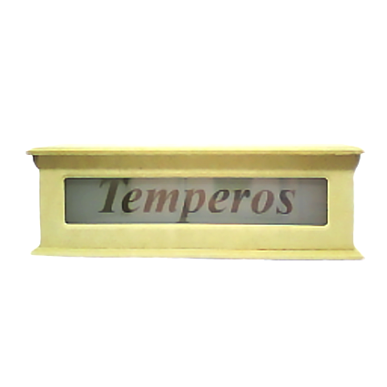 CAIXA PORTA TEMPEROS 28 X 9,5