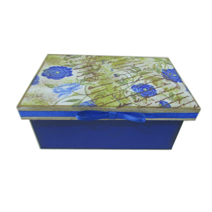 CAIXA MULTIUSO FLORAL 26X26