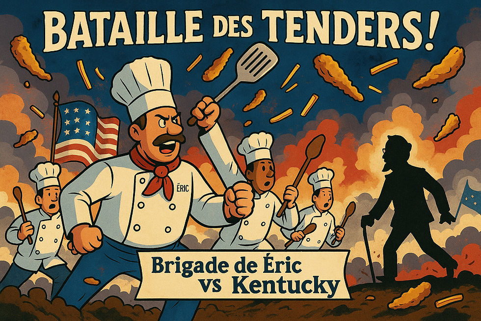 Tenders maison et frites maison à la graisse de canard