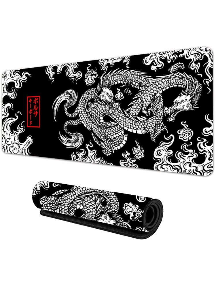 Miniatura: Japanese Dragon Large Gaming Mousepad XXL Keyboard Gamer Mouse Pad on The Table 