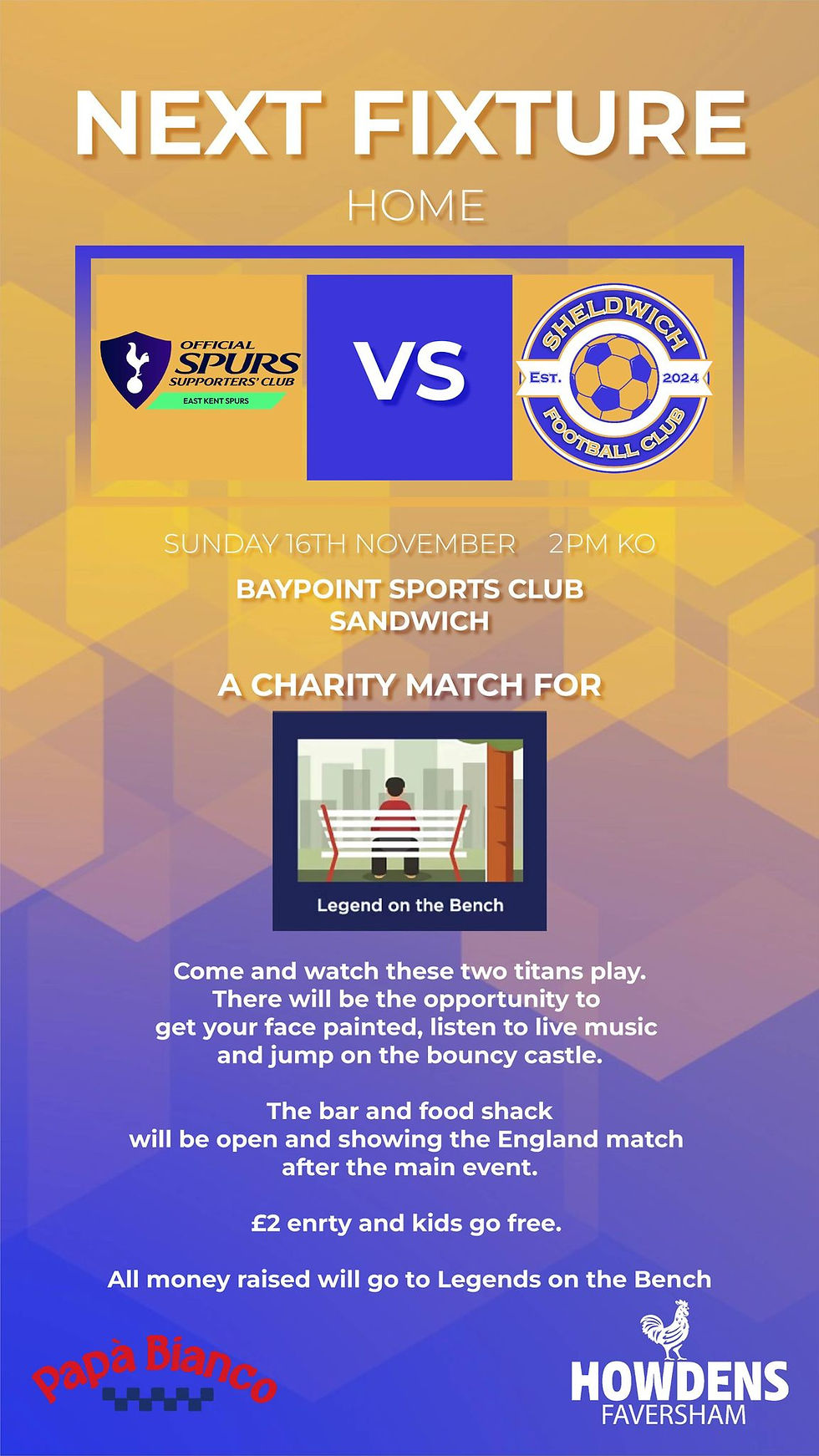 East Kent Spurs v Sheldwich Football Club