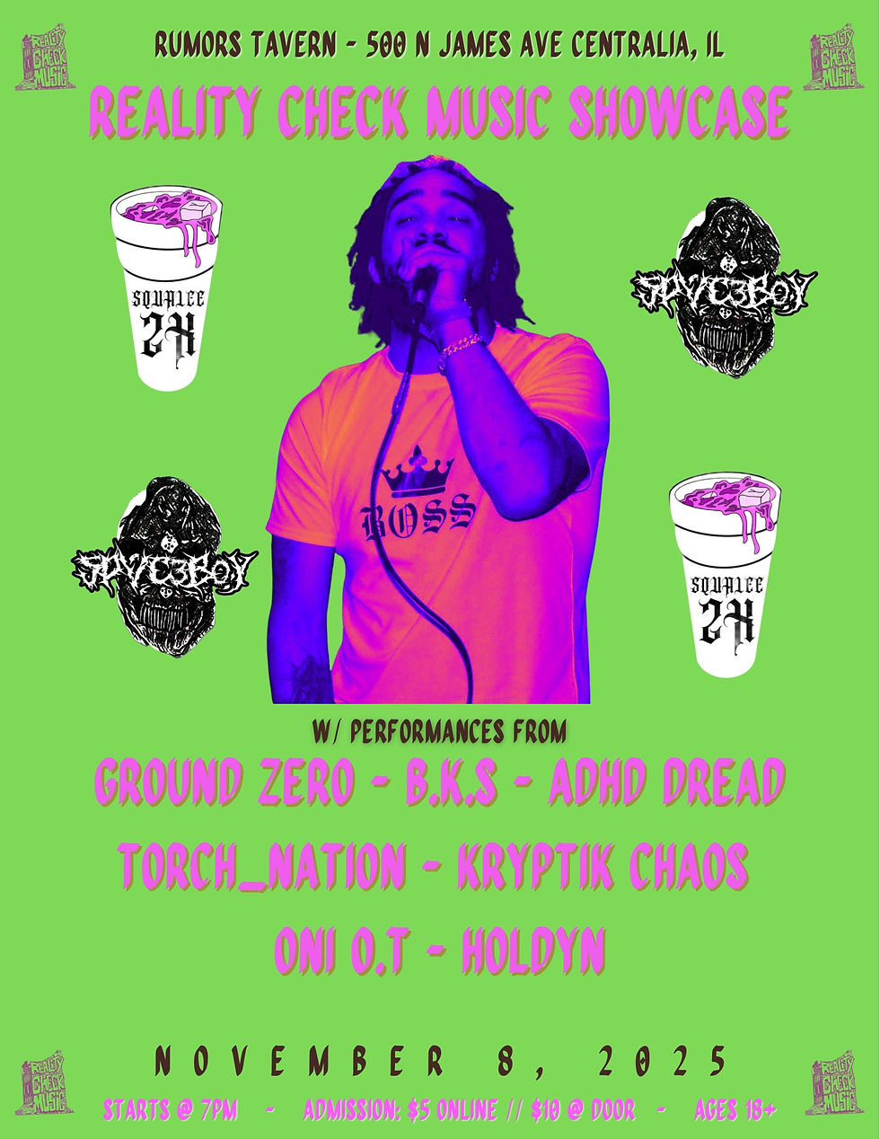 Reality Check Music Showcase 4: Squalee2X