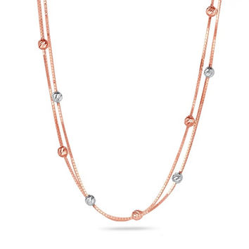 Circular Double Layer Gold Chain