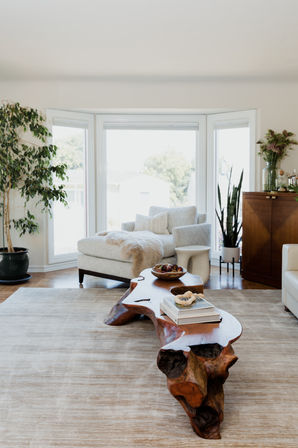 Neutral and bright living room