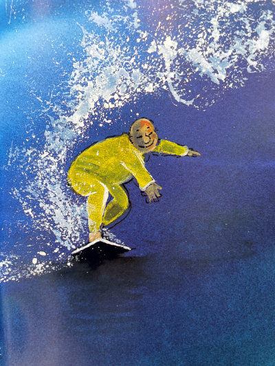 The Lighthouse Keeper surfing!