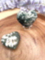 Green Moss Agate Hearts: Nature's Nurturing Energy