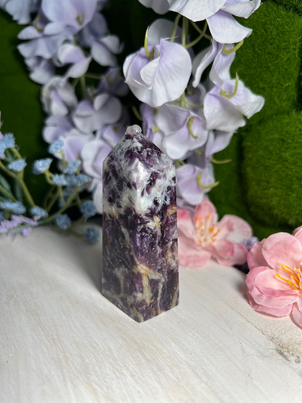 Miniatura: Rare Small  Snowflake Mica Towers for Calm & Healing