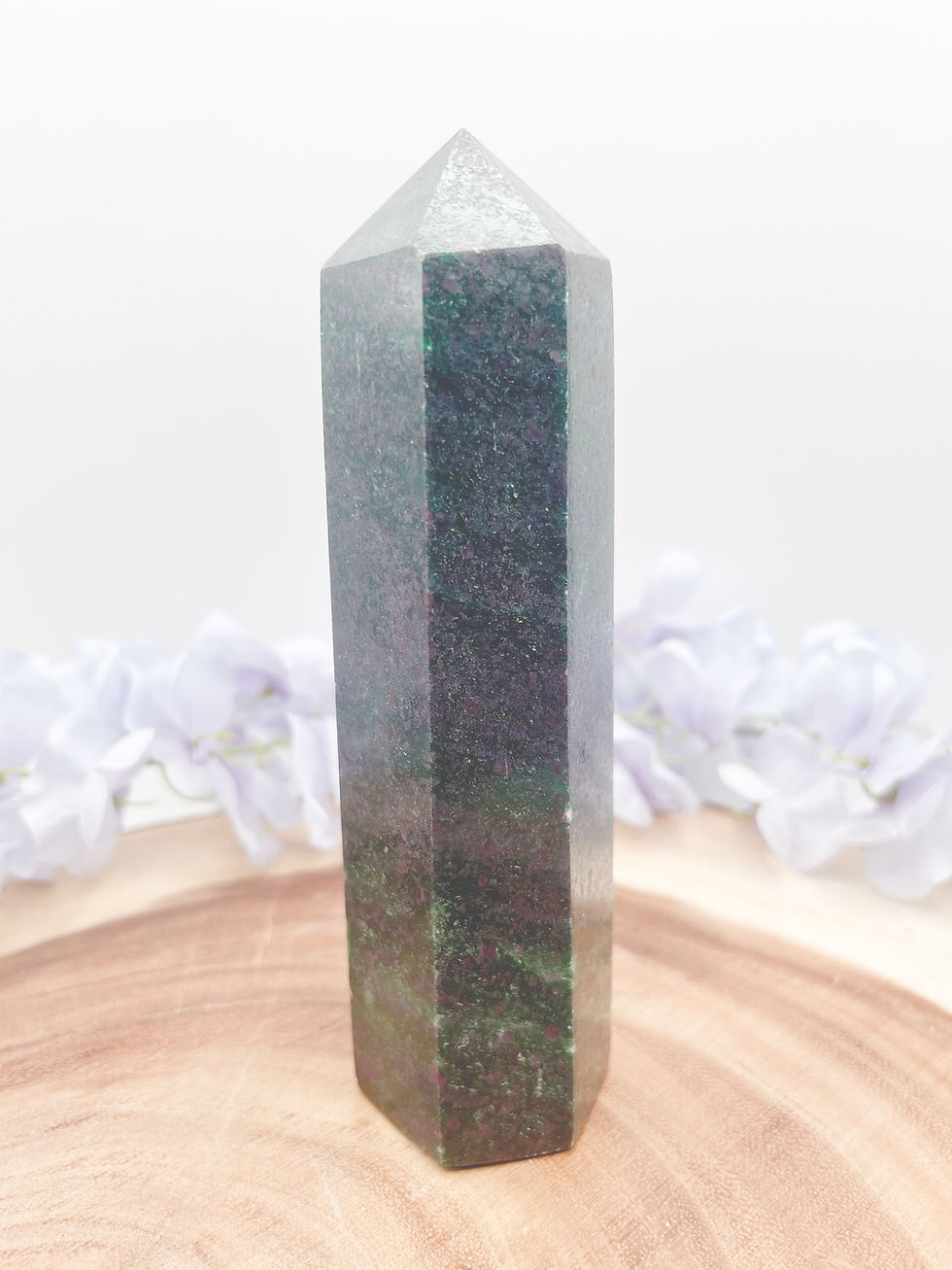 Thumbnail: Elevate Your Spirit with Ruby Zoisite: A Tower for Balance and Self-Discovery