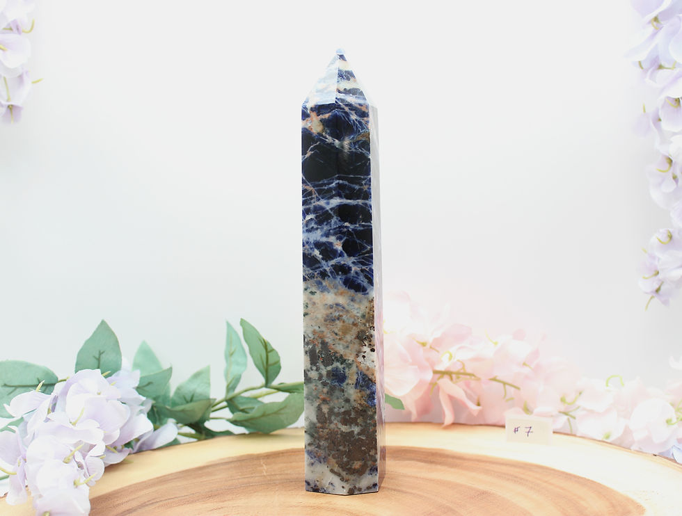 Miniatura: Sodalite Large Tower: Embrace Peace and Emotional Well-Being
