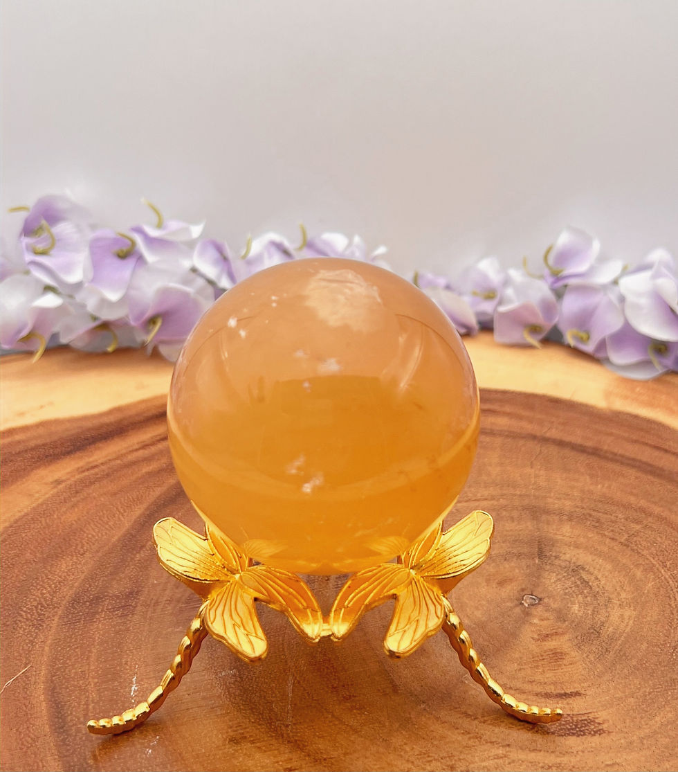 Thumbnail: Honey Cloud Calcite Sphere: Sweeten Your Life with Golden Energy