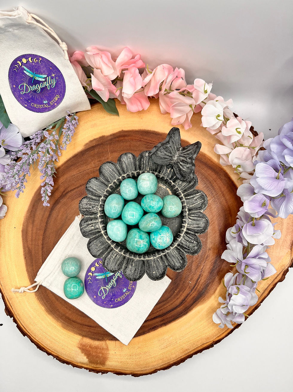 Miniatura: Soothing Amazonite Tumbles for Balance, Courage & Communication