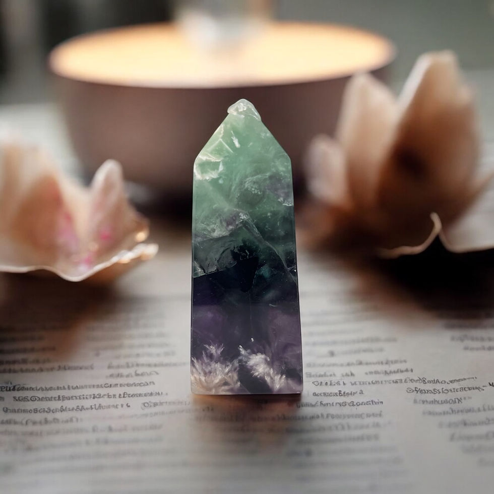 Miniatura: Feather Fluorite Towers: Enhance Clarity & Harmony in Your Space