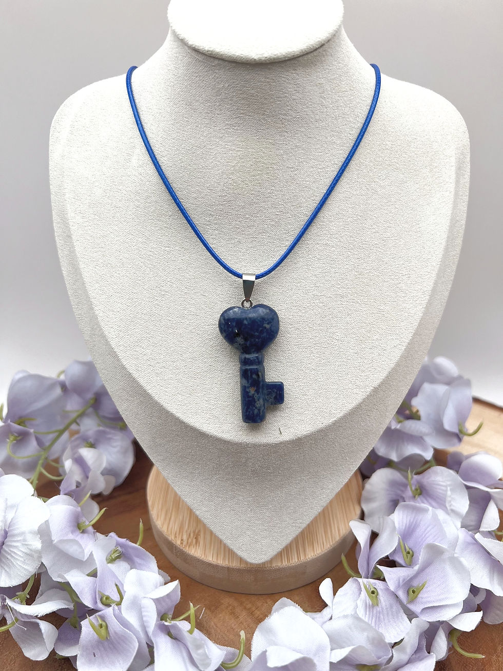 Thumbnail: Keys to the Soul: Guardian Crystal Key Pendants Necklace