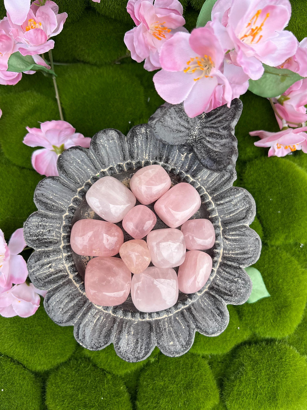 Miniatura: Pink Rose Quartz Stones for Love, Healing & Heart Chakra Energy