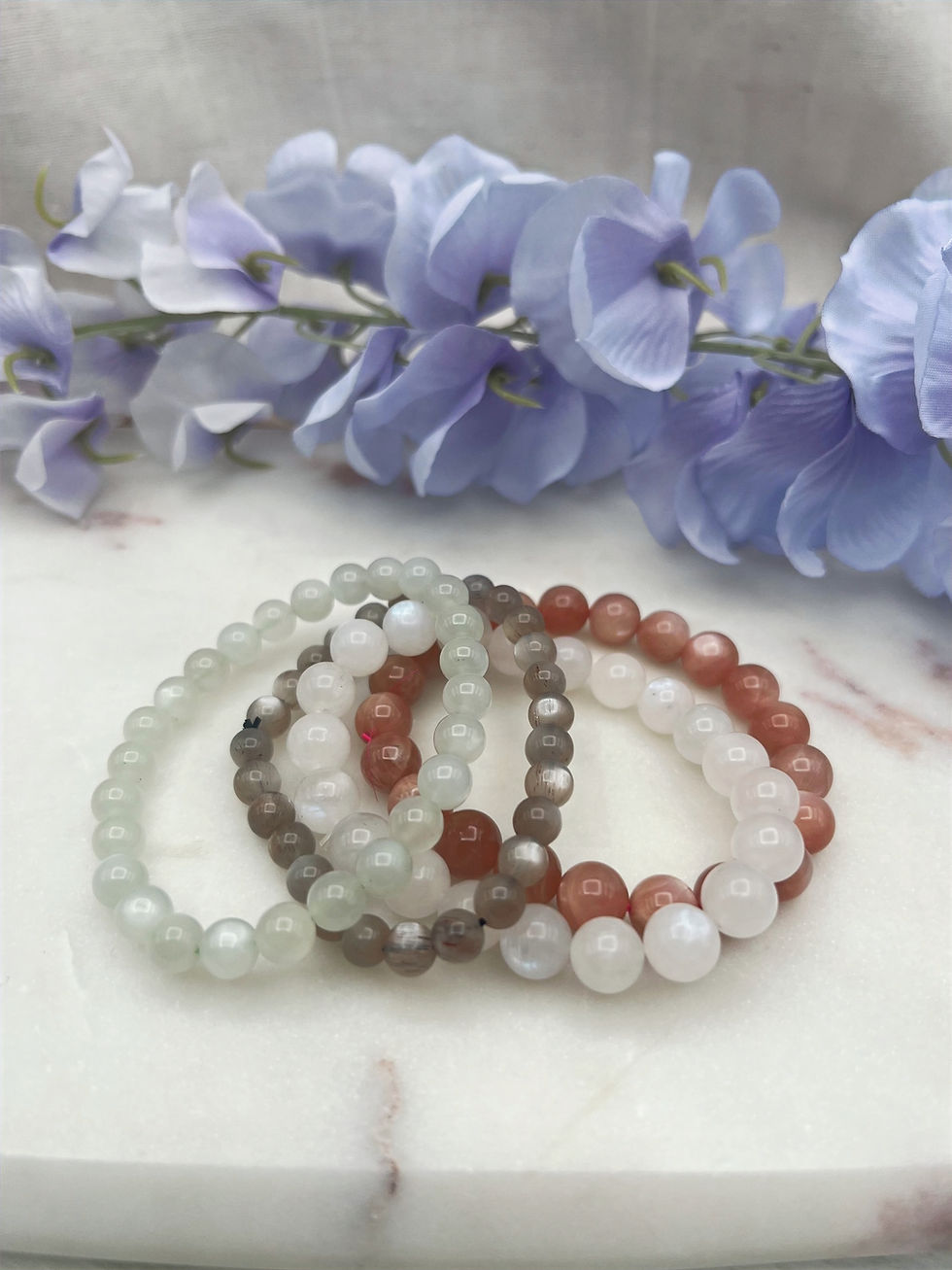 Miniatura: Moonstone Beaded Bracelets
