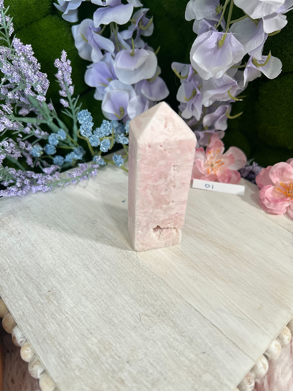 Thumbnail: Delicate Small Pink Aragonite Towers for Healing & Heart Energy
