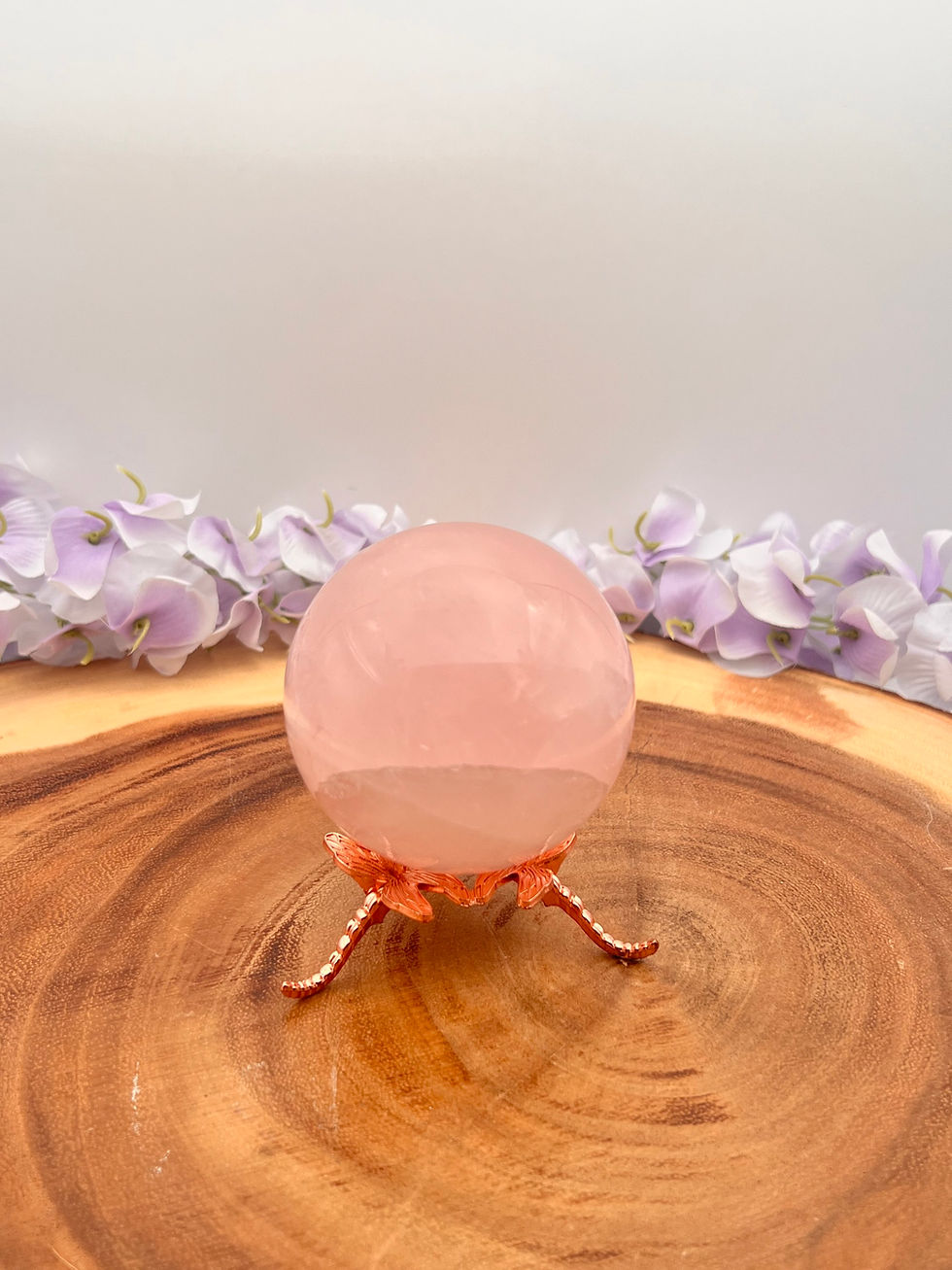 Miniatura: Elegant Rose Quartz Crystal Spheres for Love & Healing Energy