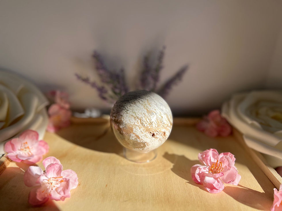 Thumbnail: Ocean Jasper Healing Crystal Sphere: Embrace Serenity & Earth Energy