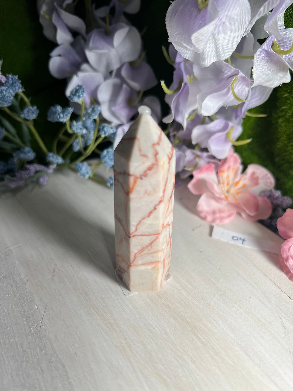 Miniatura: Red Vein Jasper Points: Grounding and Strength Crystal Towers