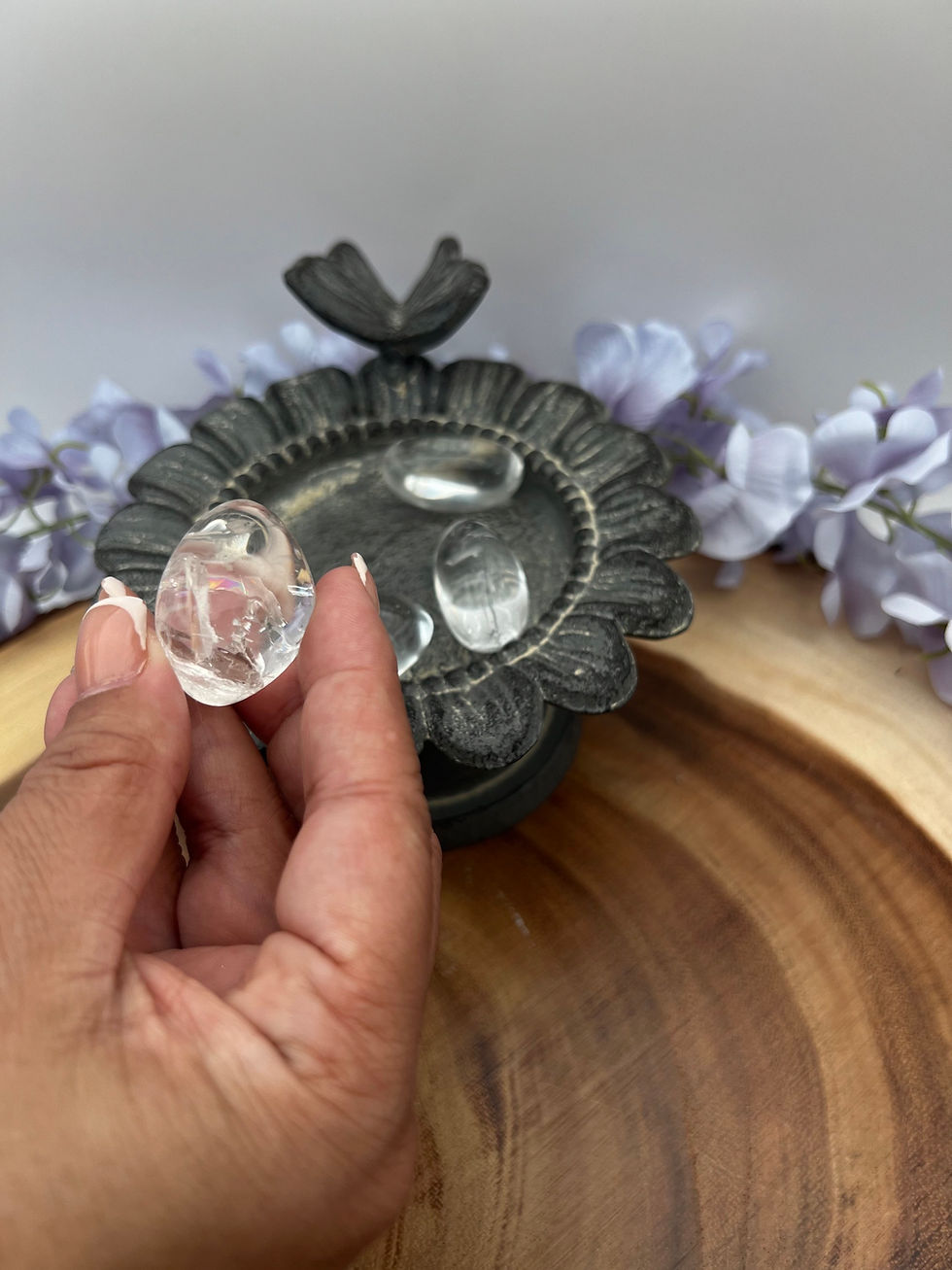 Miniatura: Radiant Clear Quartz Tumbles to Amplify Energy & Enhance Clarity