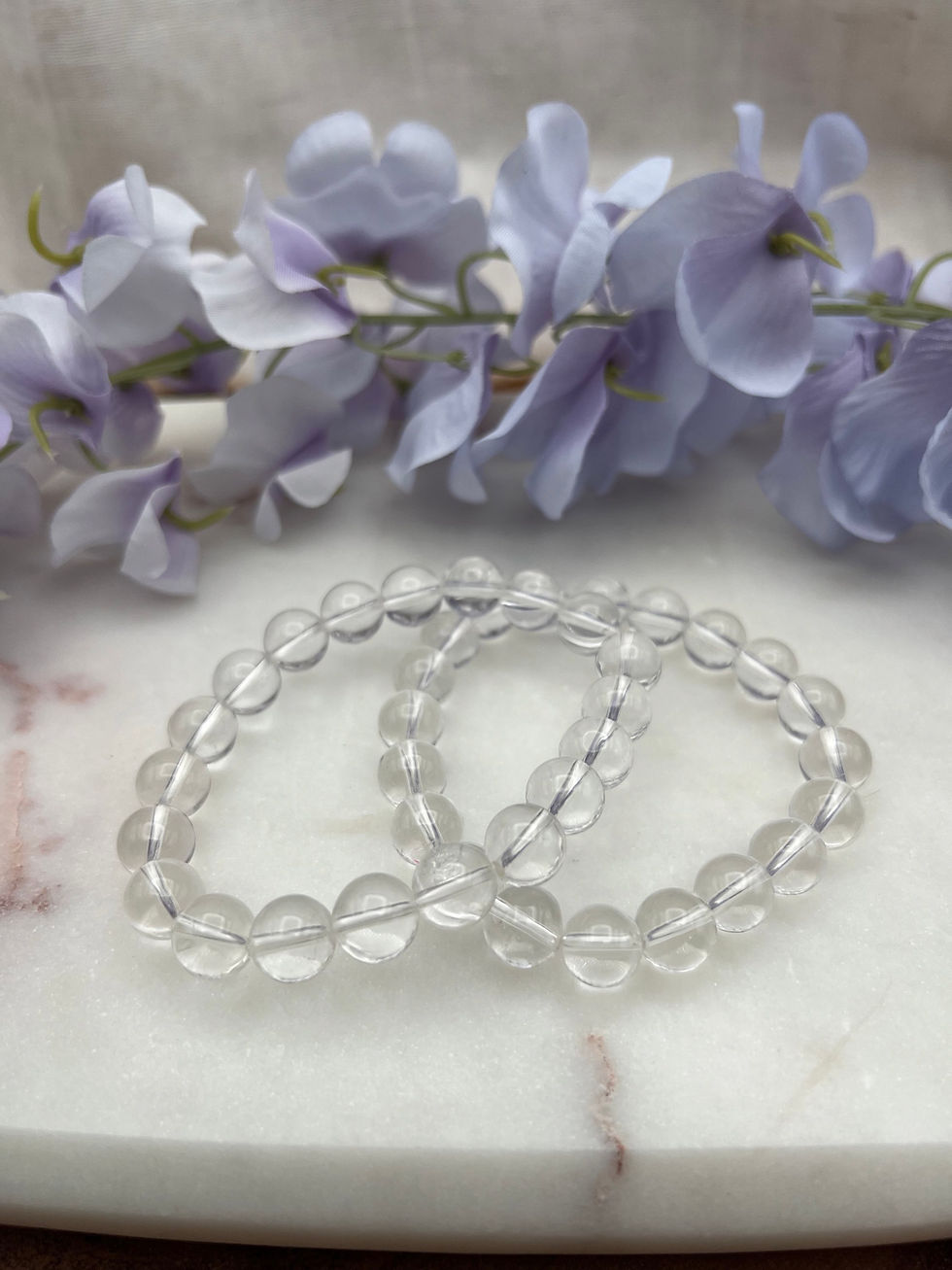 Miniatura: Clear Quartz Bead Bracelet for Clarity, Healing & Amplification