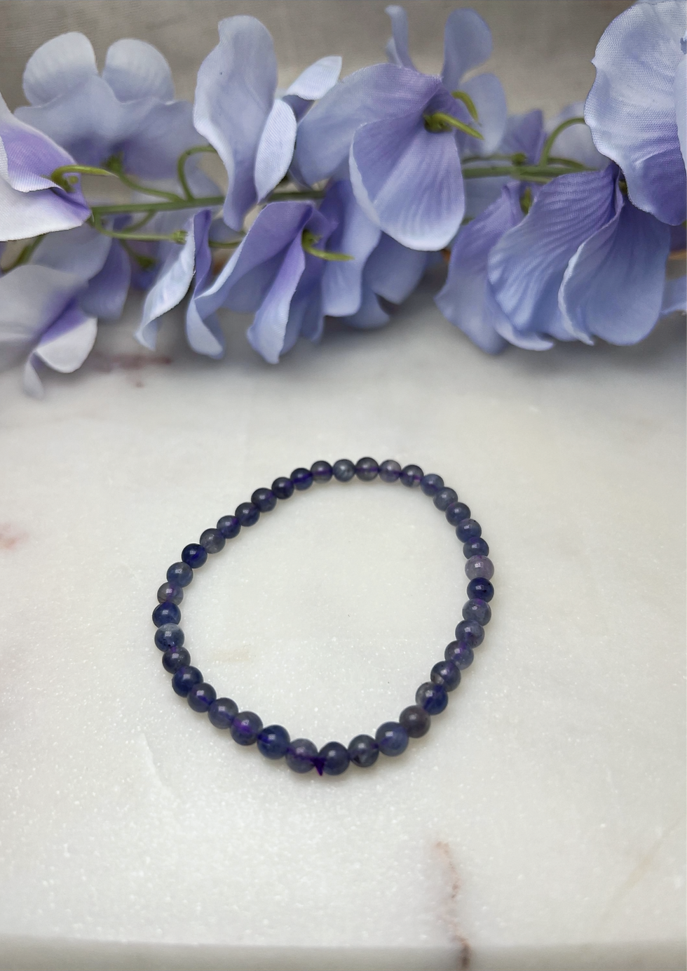 Thumbnail: Iolite Bead Bracelet: Enhance Intuition, Clarity & Inner Peace