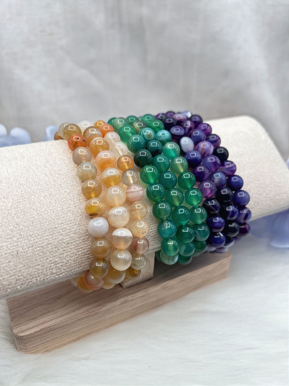Thumbnail: Vibrant Agate Bead Bracelets for Energy, Balance & Style