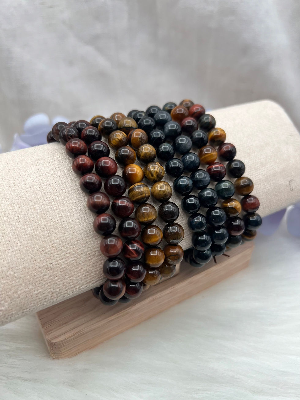 Miniatura: Tiger Eye Bead Bracelet for Balance & Protection