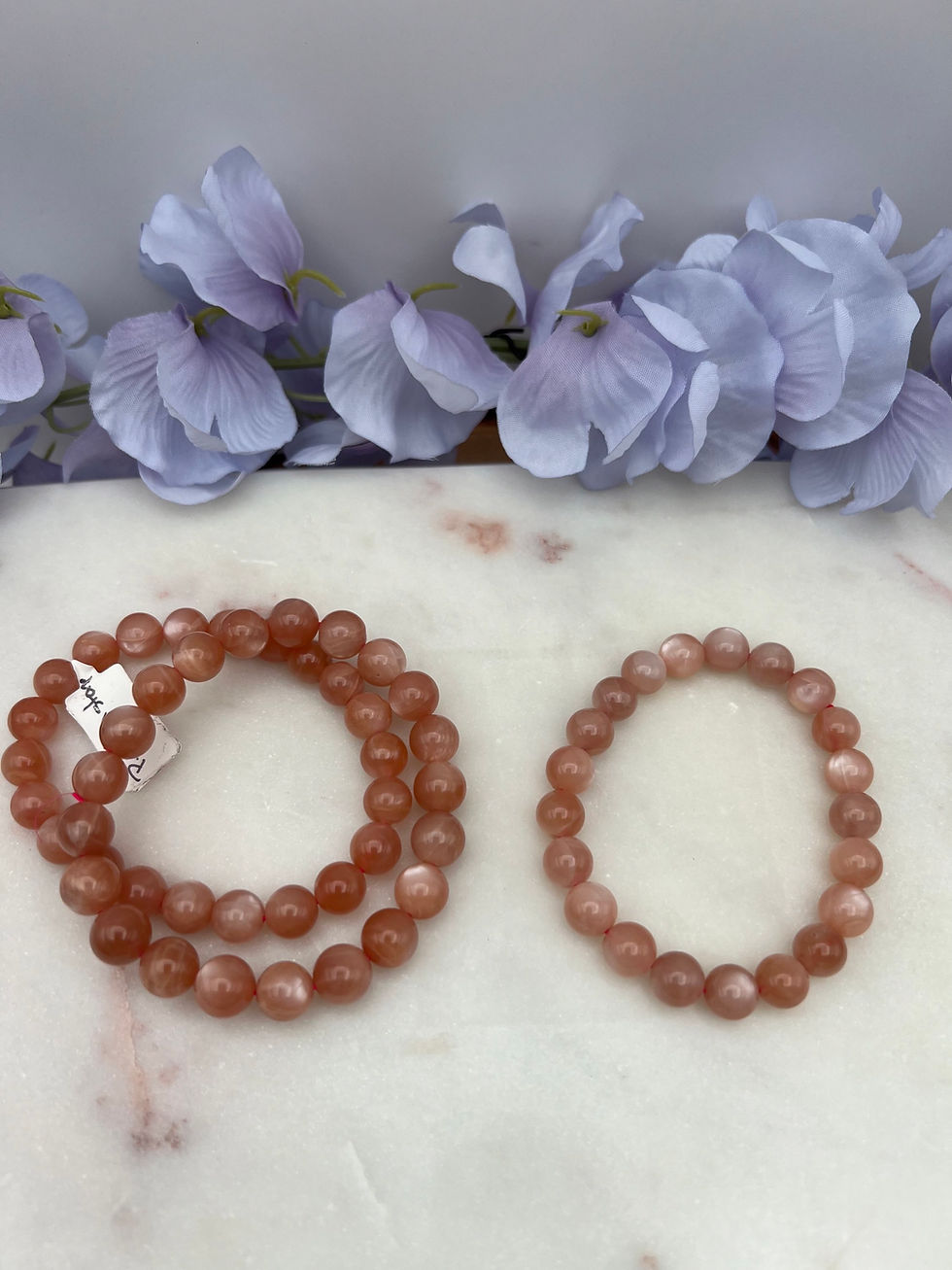 Miniatura: 8mm Peach Moonstone Bracelets